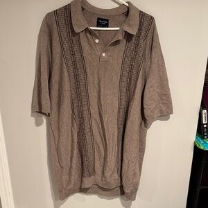 Abercrombie & Fitch Tan Polo Shirt